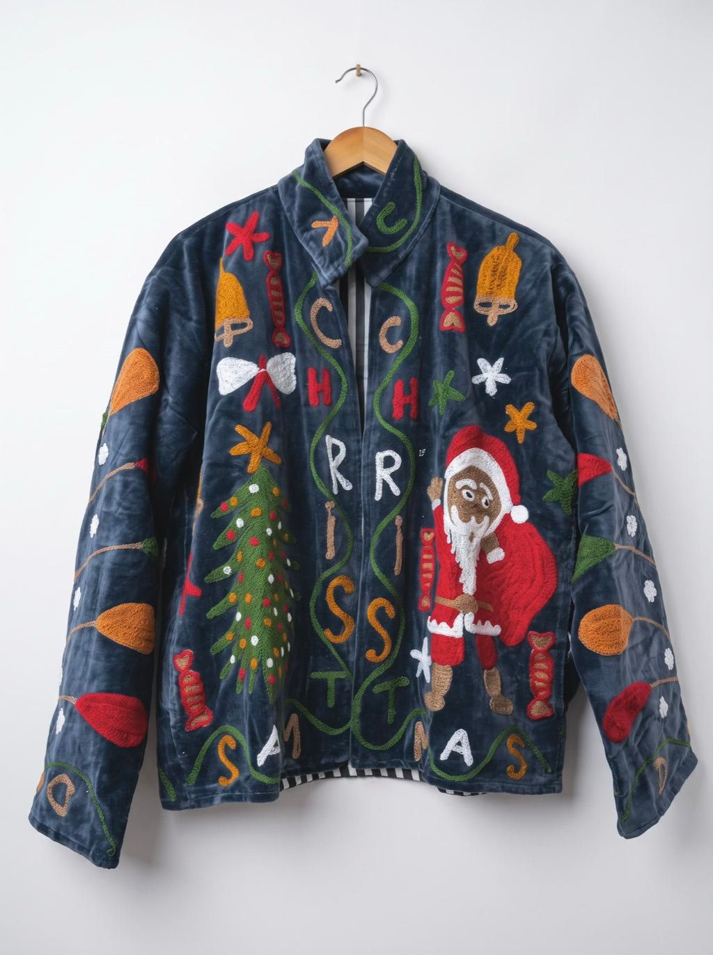 Christmas Santa Suzani Velvet Jacket