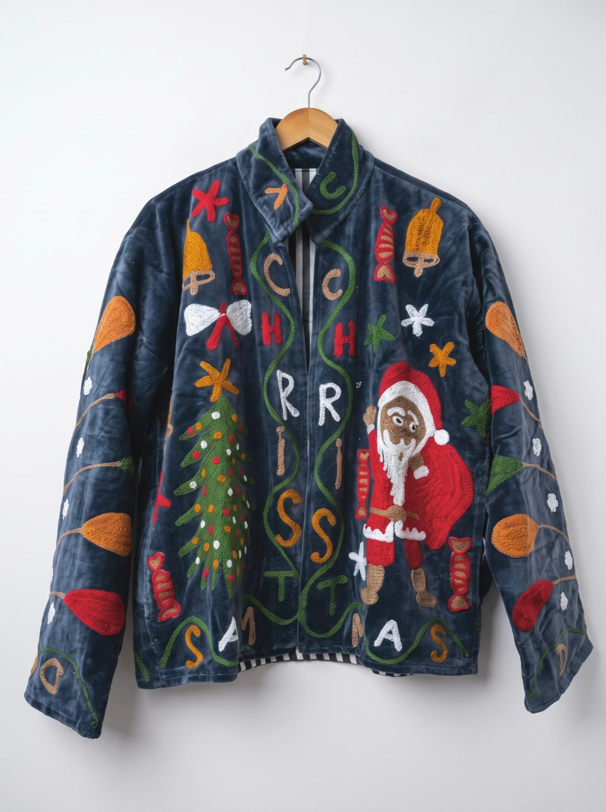 Christmas Santa Suzani Velvet Jacket