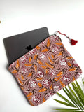 Rosewood Bloom Quilted Laptop & Ipad Sleeve