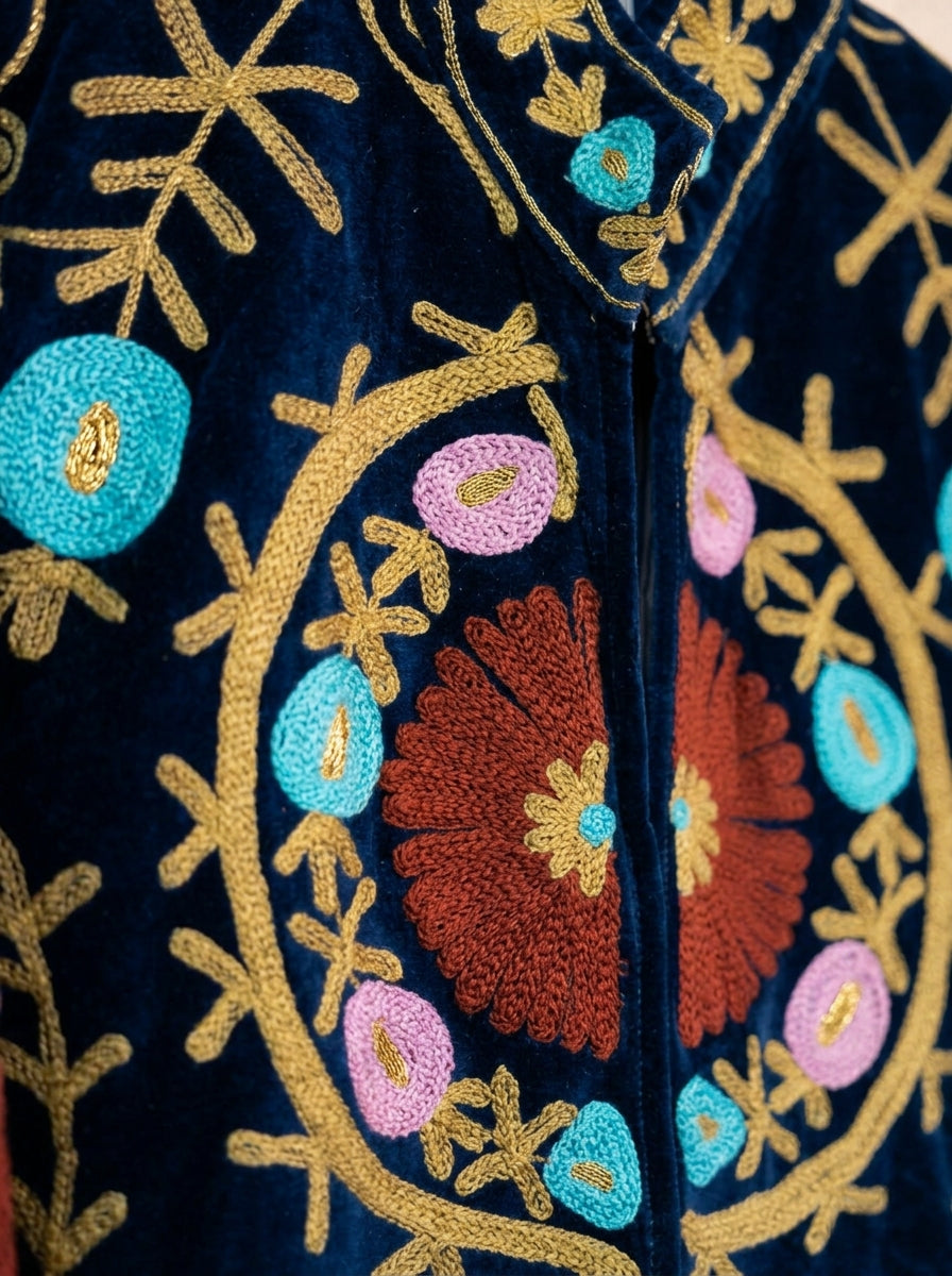 Midnight Garden Suzani Velvet Jacket