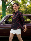 Cherry Dot Printed Cotton Shirt