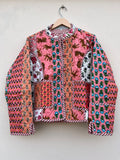 Blush Bloom Patchwork Quilt Jacket