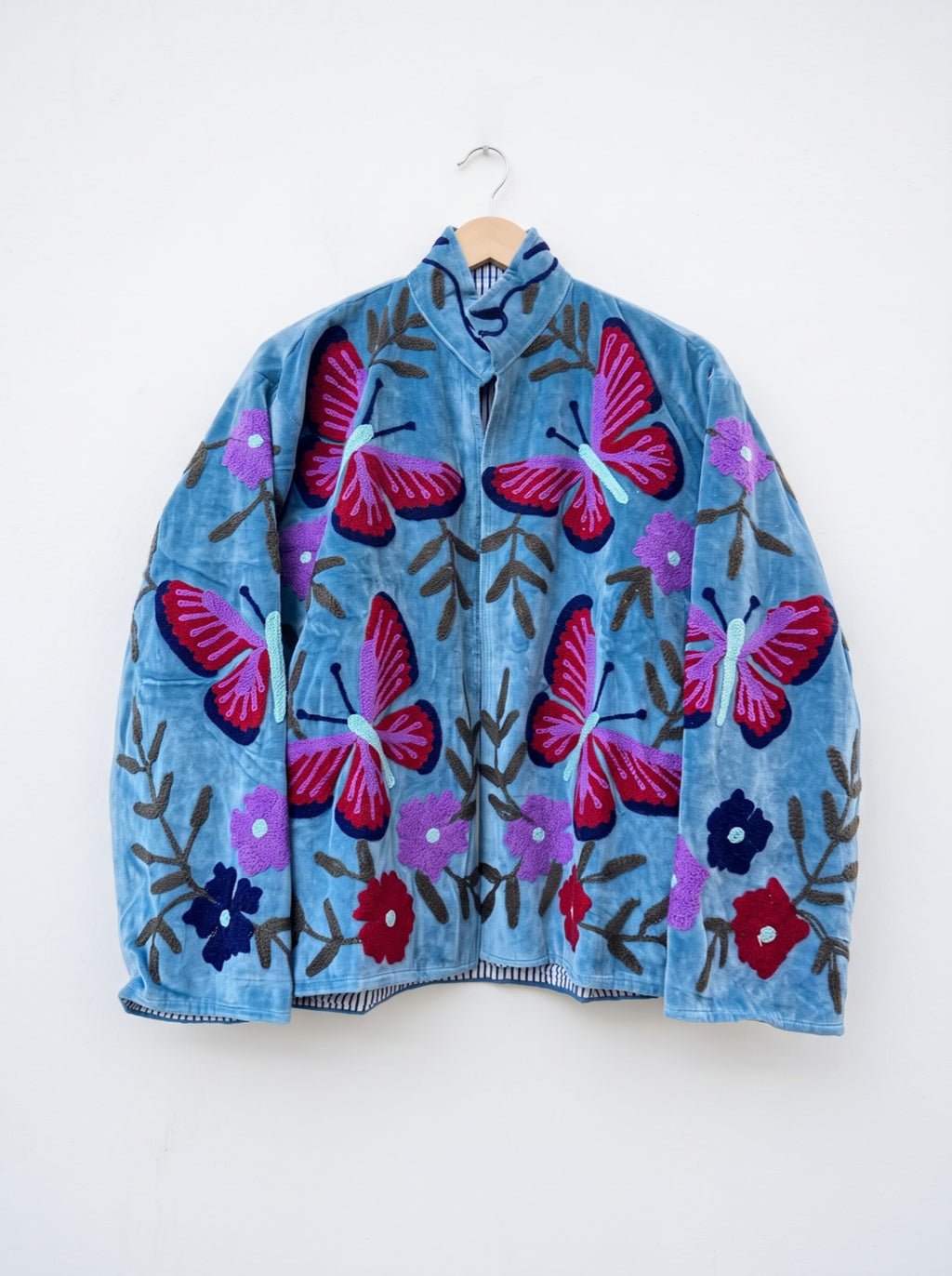 Butterfly Garden Suzani Velvet Jacket