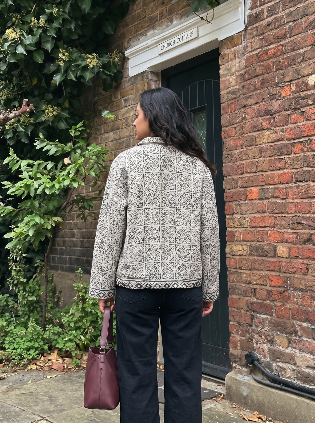 Ivory Garden Block Print TNT Jacket