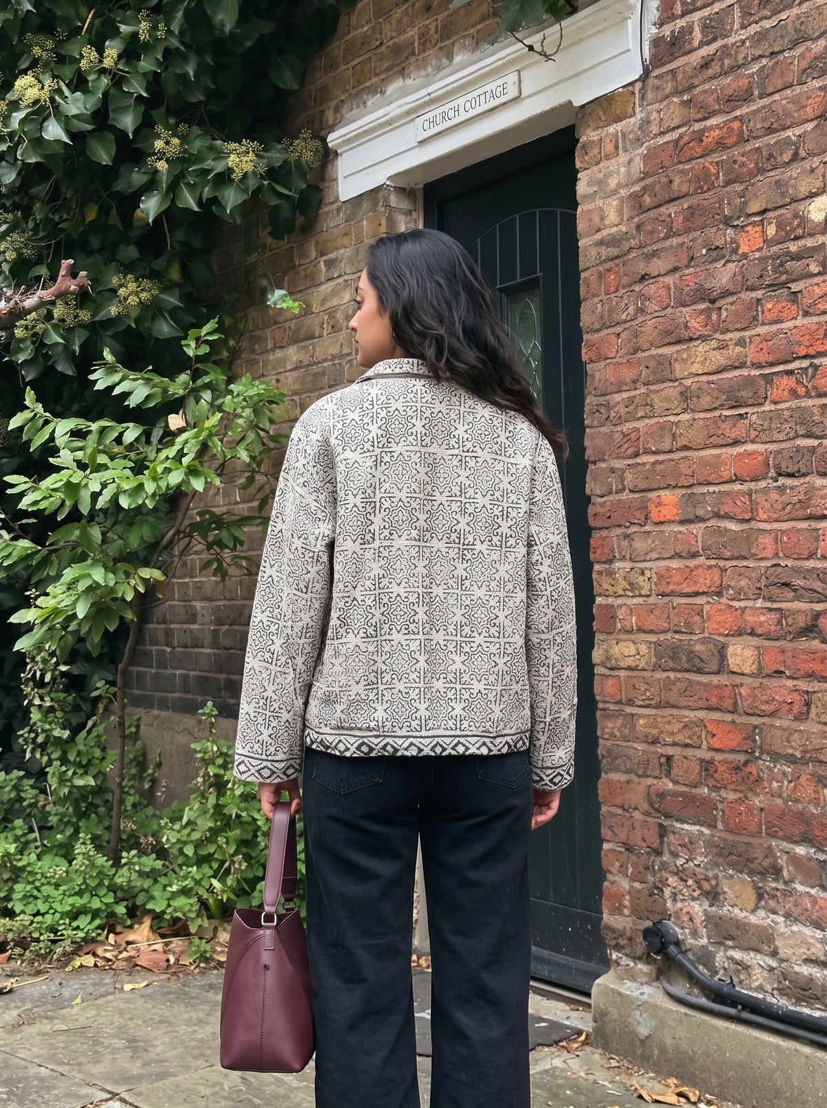 Ivory Garden Block Print TNT Jacket