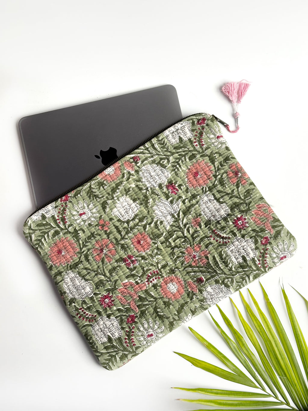 Sage Garden Quilted Laptop & Ipad Sleeve
