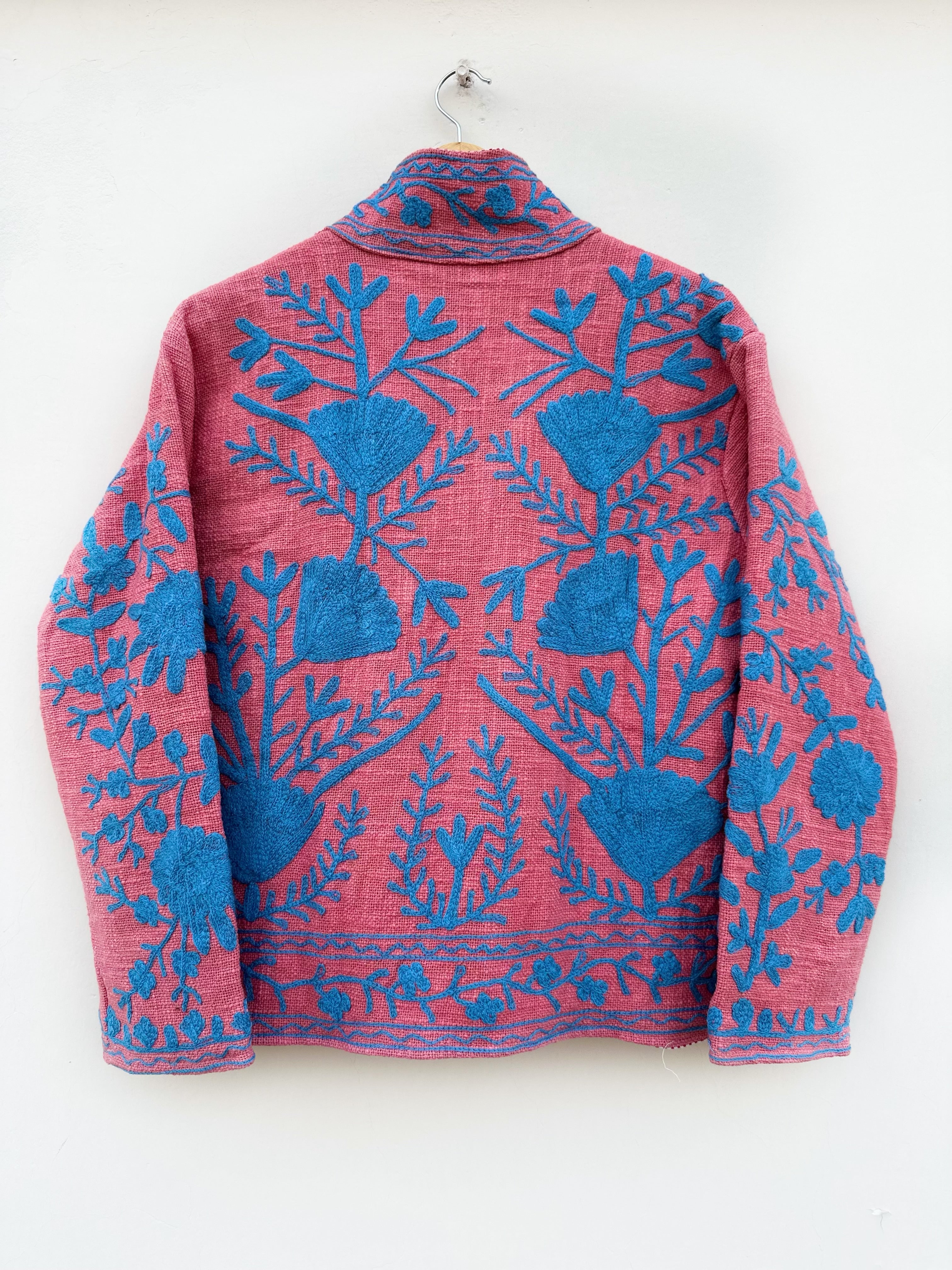 Rosé Bloom Cotton Tnt Suzani Jacket