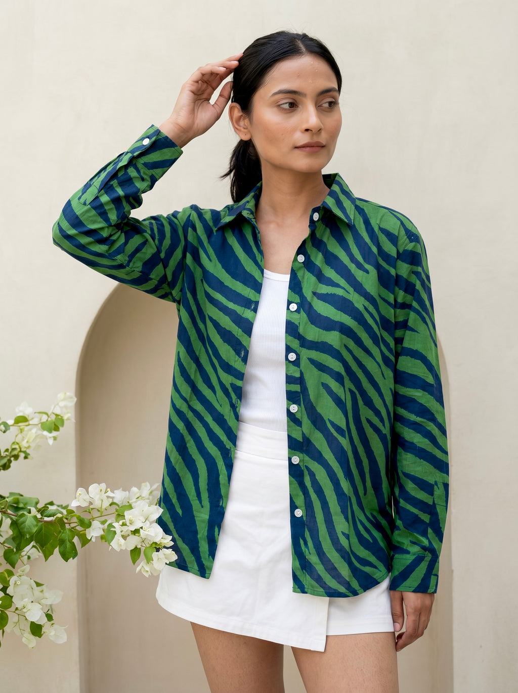 Bold Jungle Zebra Print Shirt