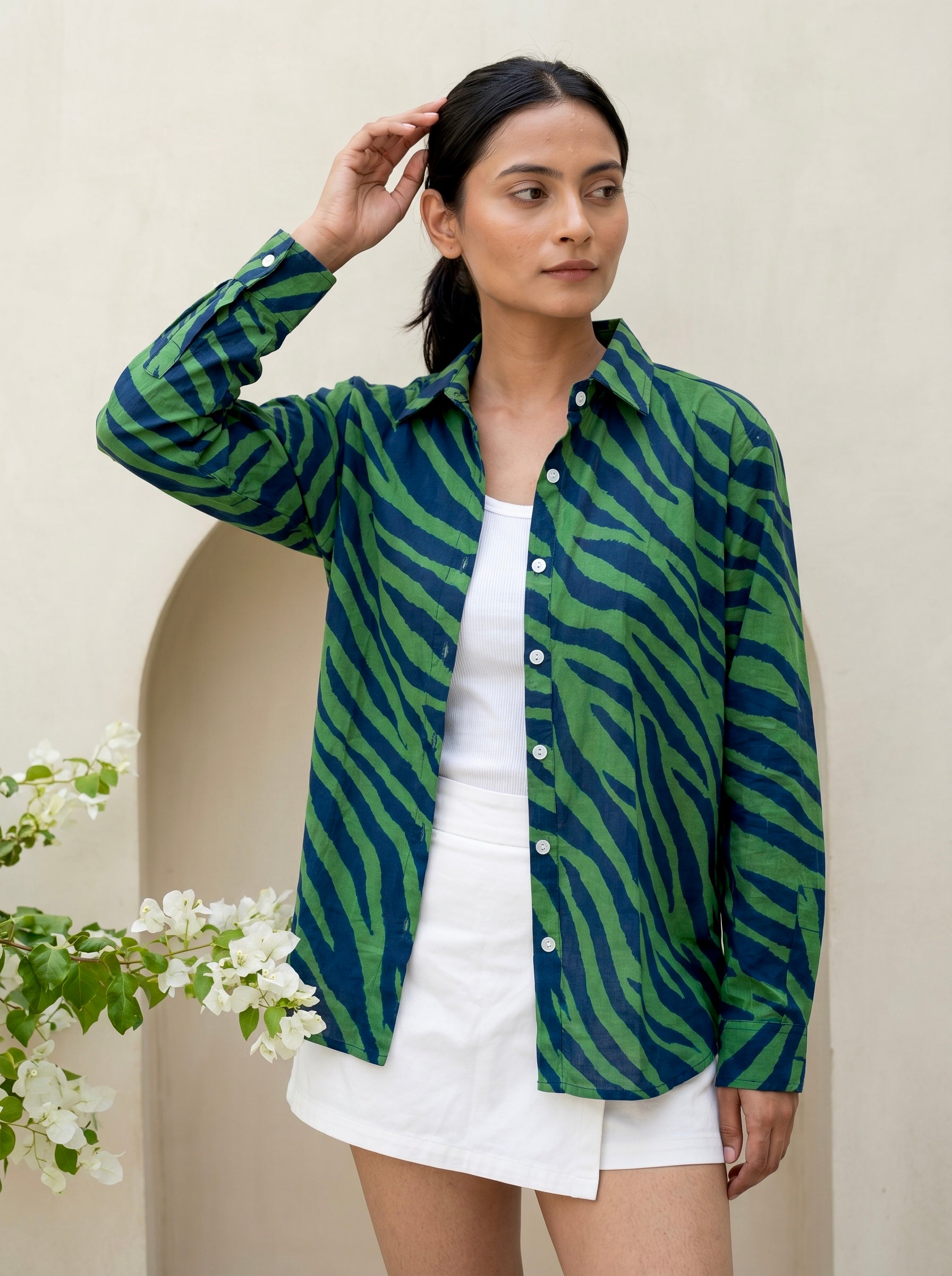 Bold Jungle Zebra Print Shirt