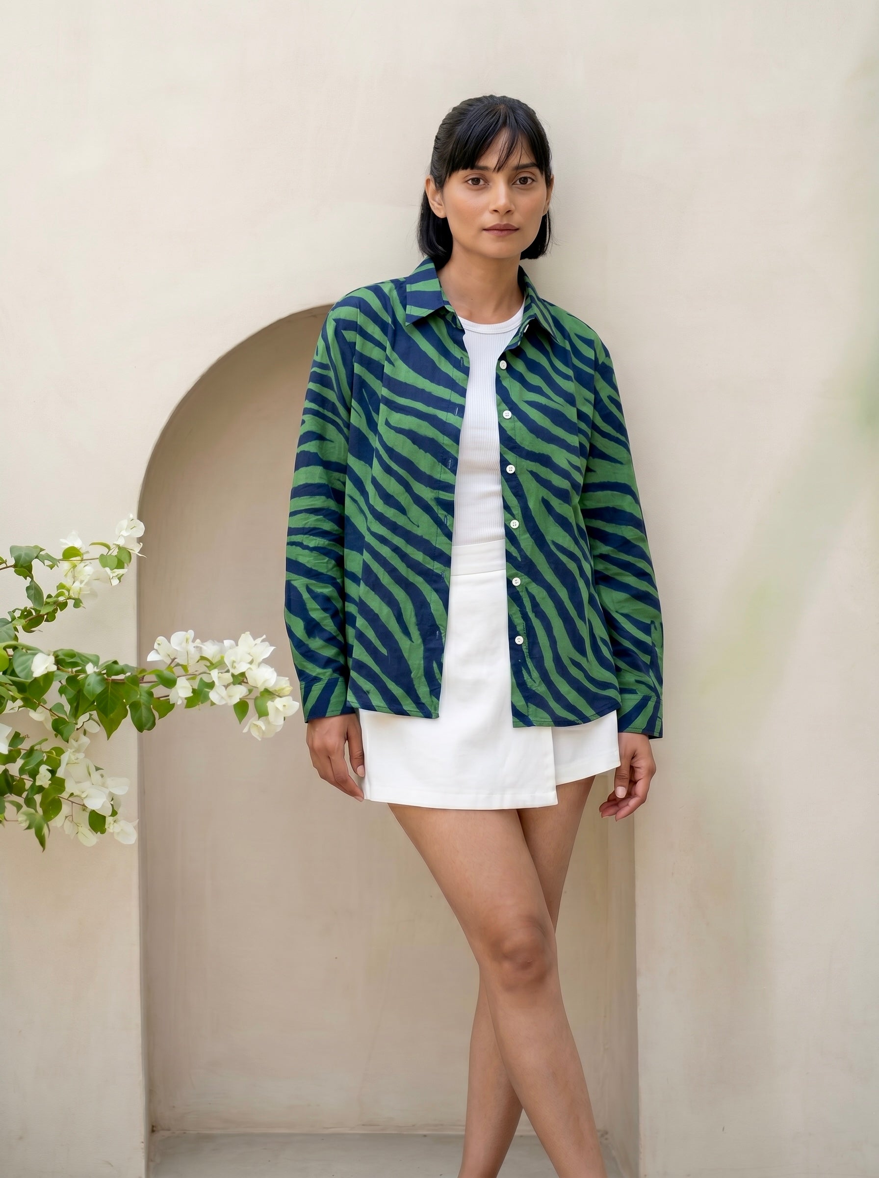 Bold Jungle Zebra Print Shirt