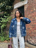 Indigo Palm Block Print TNT Jacket