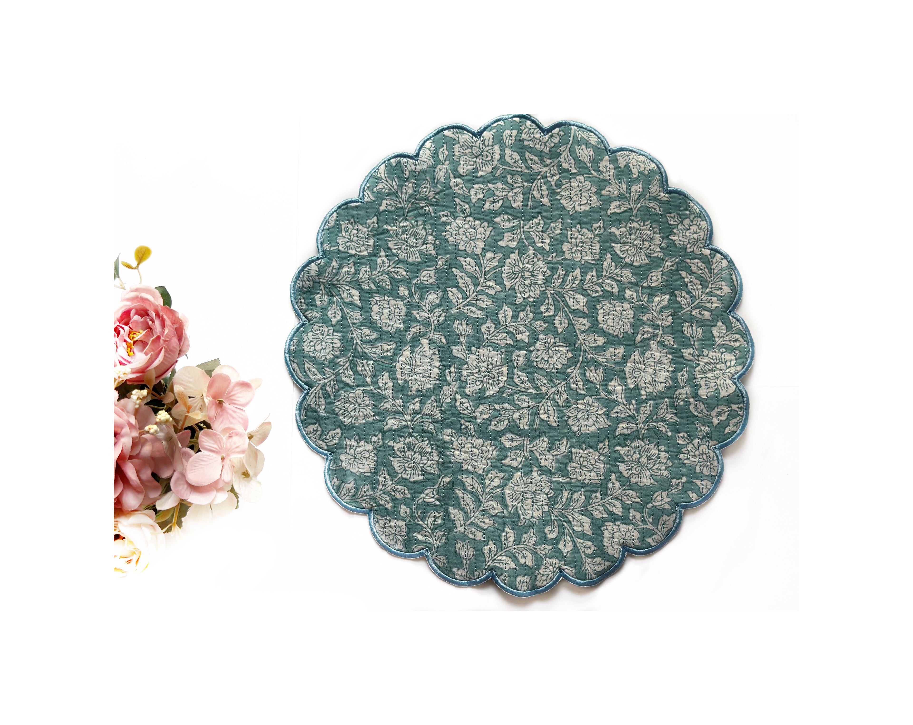 Minted Meadow Vintage Quilted Placemat Set of 6