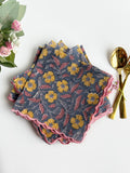 Wildflower Garden Scalloped Napkin (set of 6)