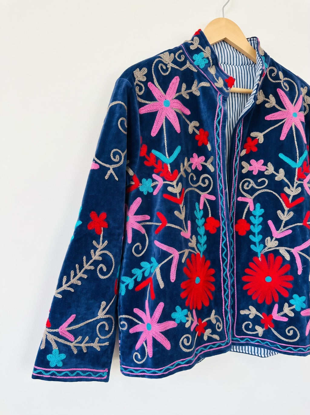 Crimson Meadow Suzani Velvet Jacket
