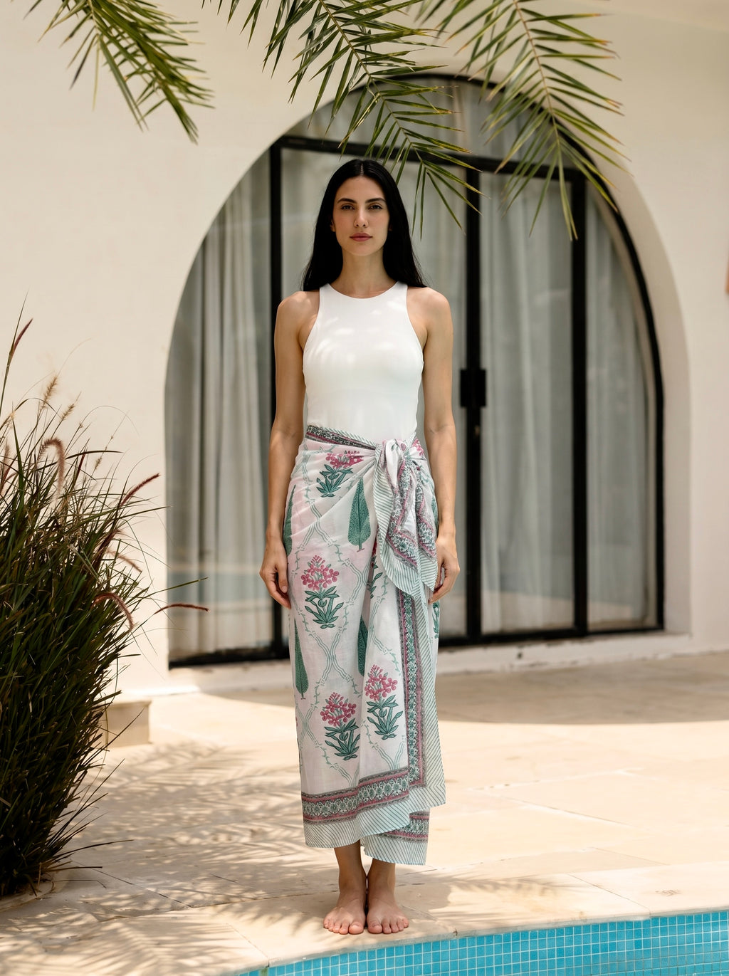 Pastel Meadow Cotton Sarong