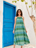Meadow Check Cotton Maxi Dress