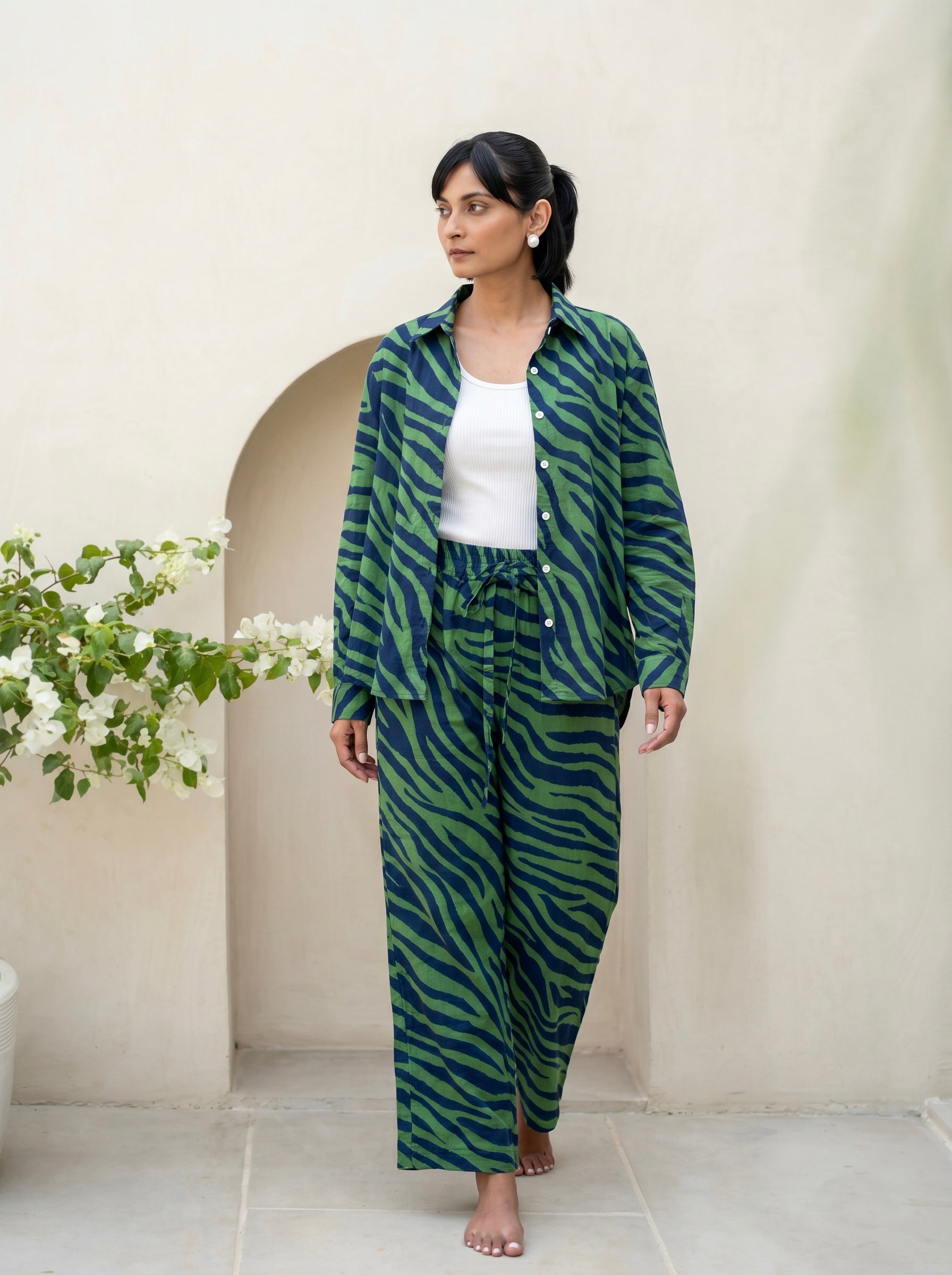Emerald Zebra Print Co-Ord Set
