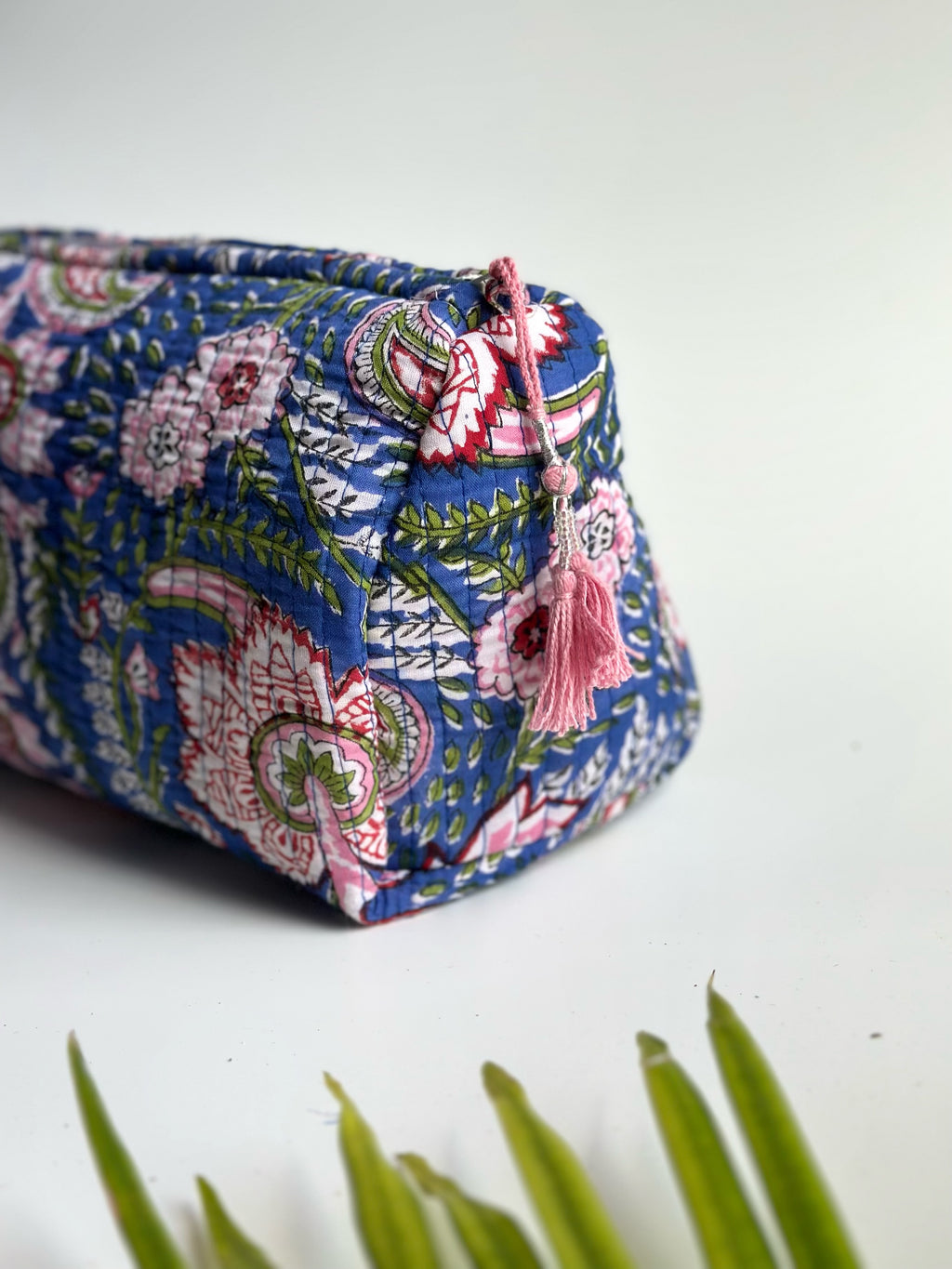 Meadow Garden Quilted Cosmetic Bag Set of 3