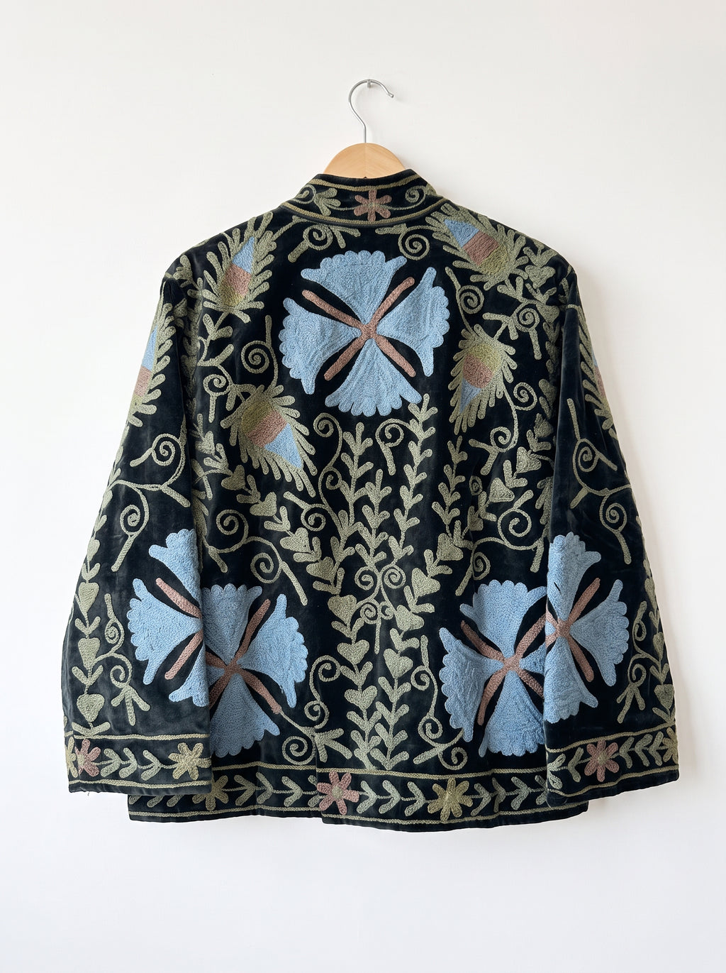 Midnight Botanica Suzani Velvet Jacket