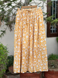 Mustard Meadow Cotton Maxi Skirt