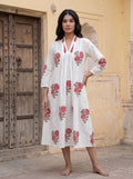 Jaipur Pink Hand Block Print Cotton Dress