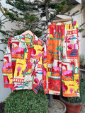 Abstract Escape Cotton Night Suit Set