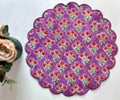 Royal Orchid Quilted Floral Placemats Set of 6