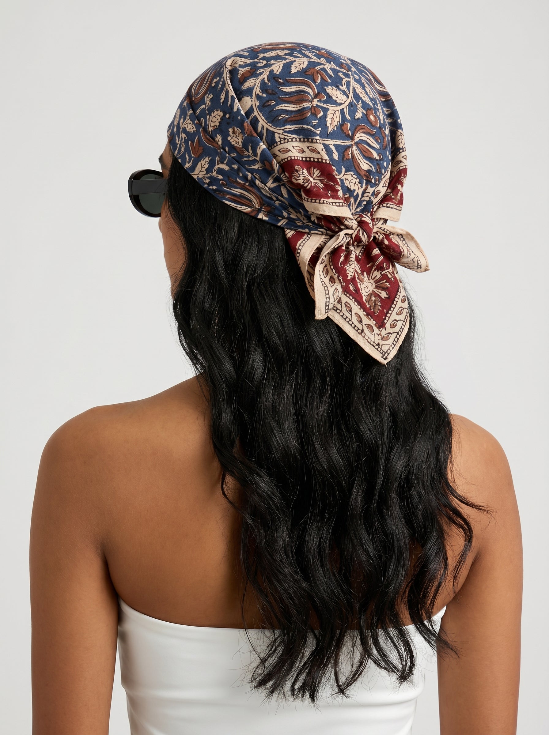 Vintage Crimson Cotton Bandana (Pack of 2)