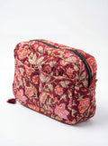 Rustic Rose Quilted Cosmetic Bag