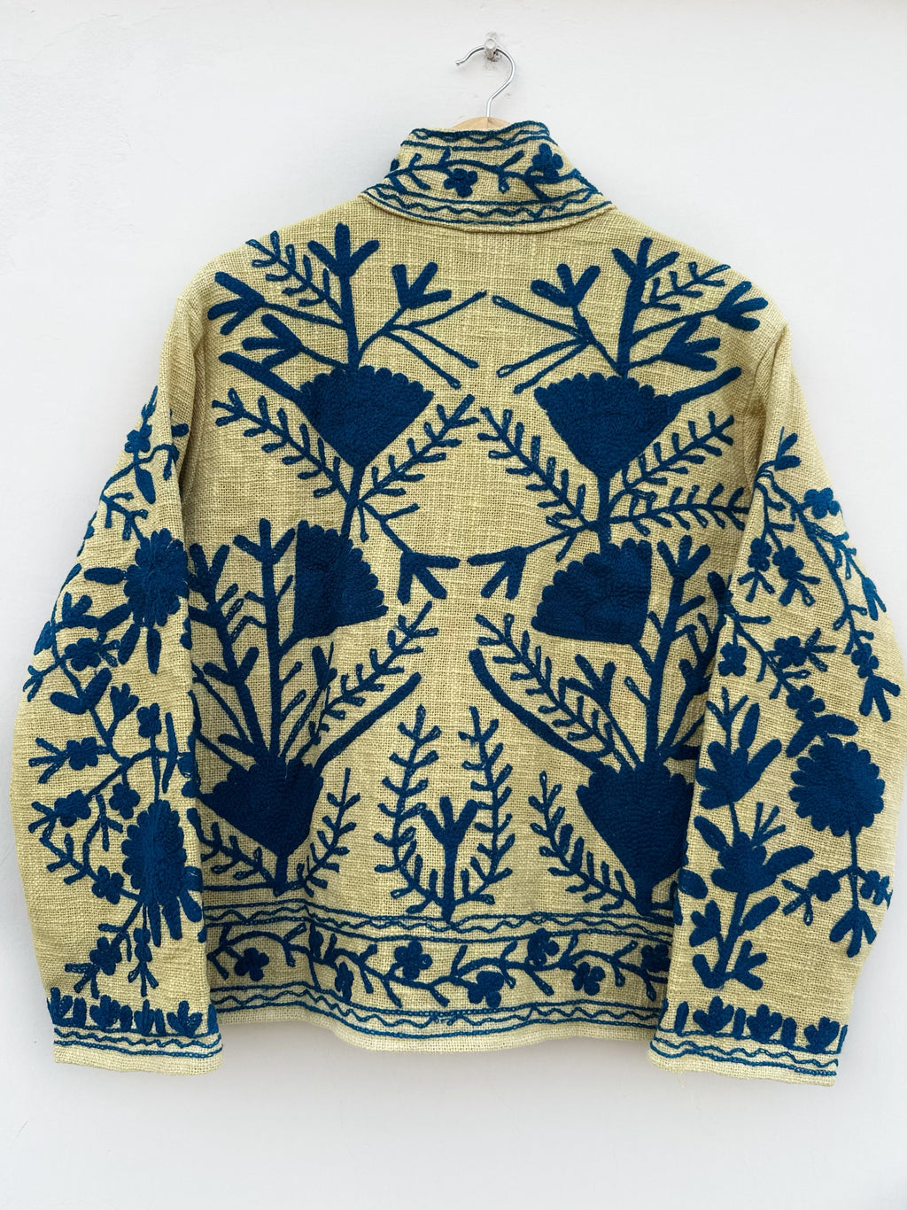 Indigo Meadow Cotton Tnt Suzani Jacket