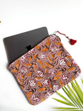 Rosewood Bloom Quilted Laptop & Ipad Sleeve