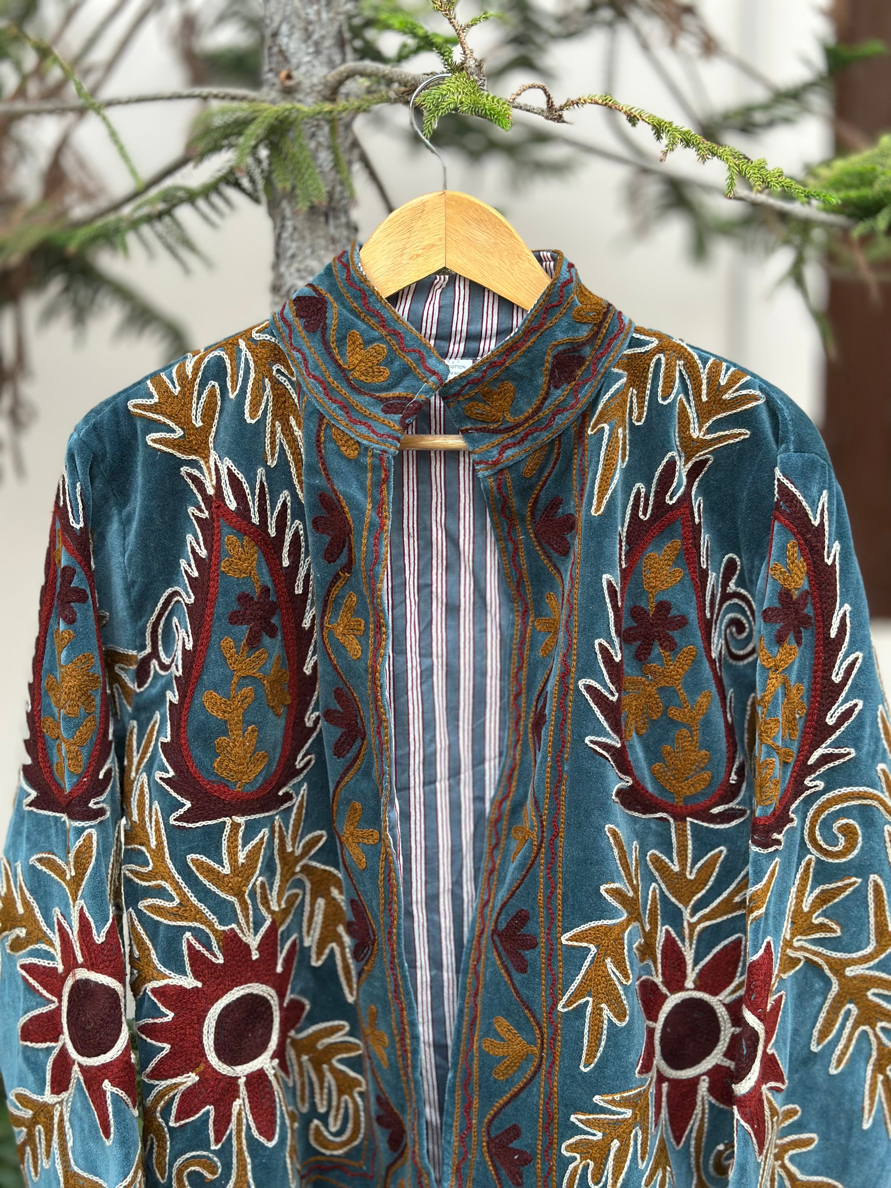 Royal Paisley Suzani Velvet Jacket
