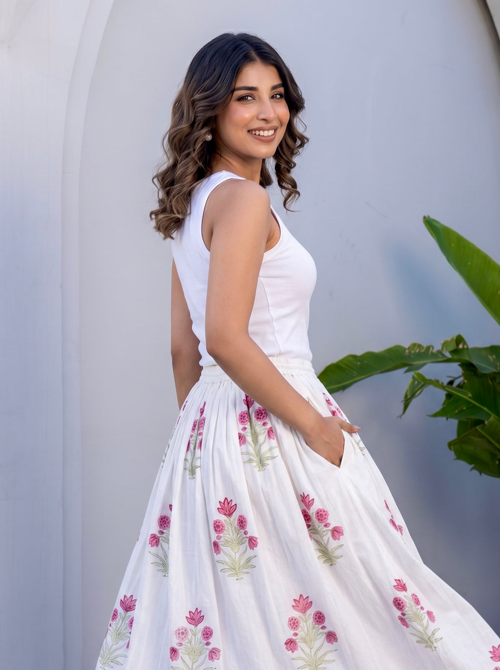 Rose Garden Flare Skirt