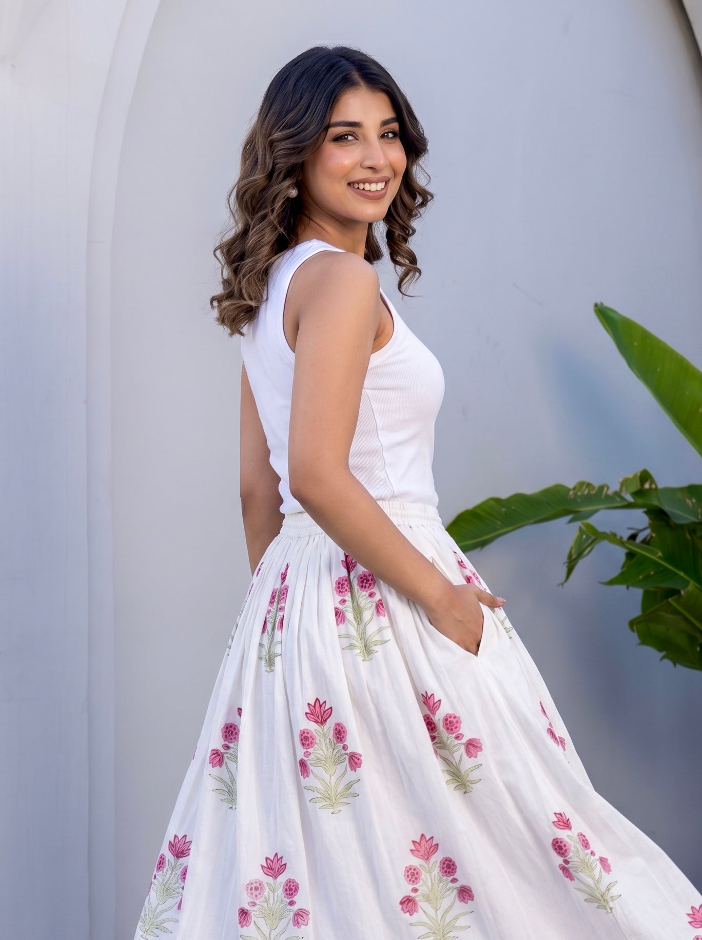 Rose Garden Flare Skirt