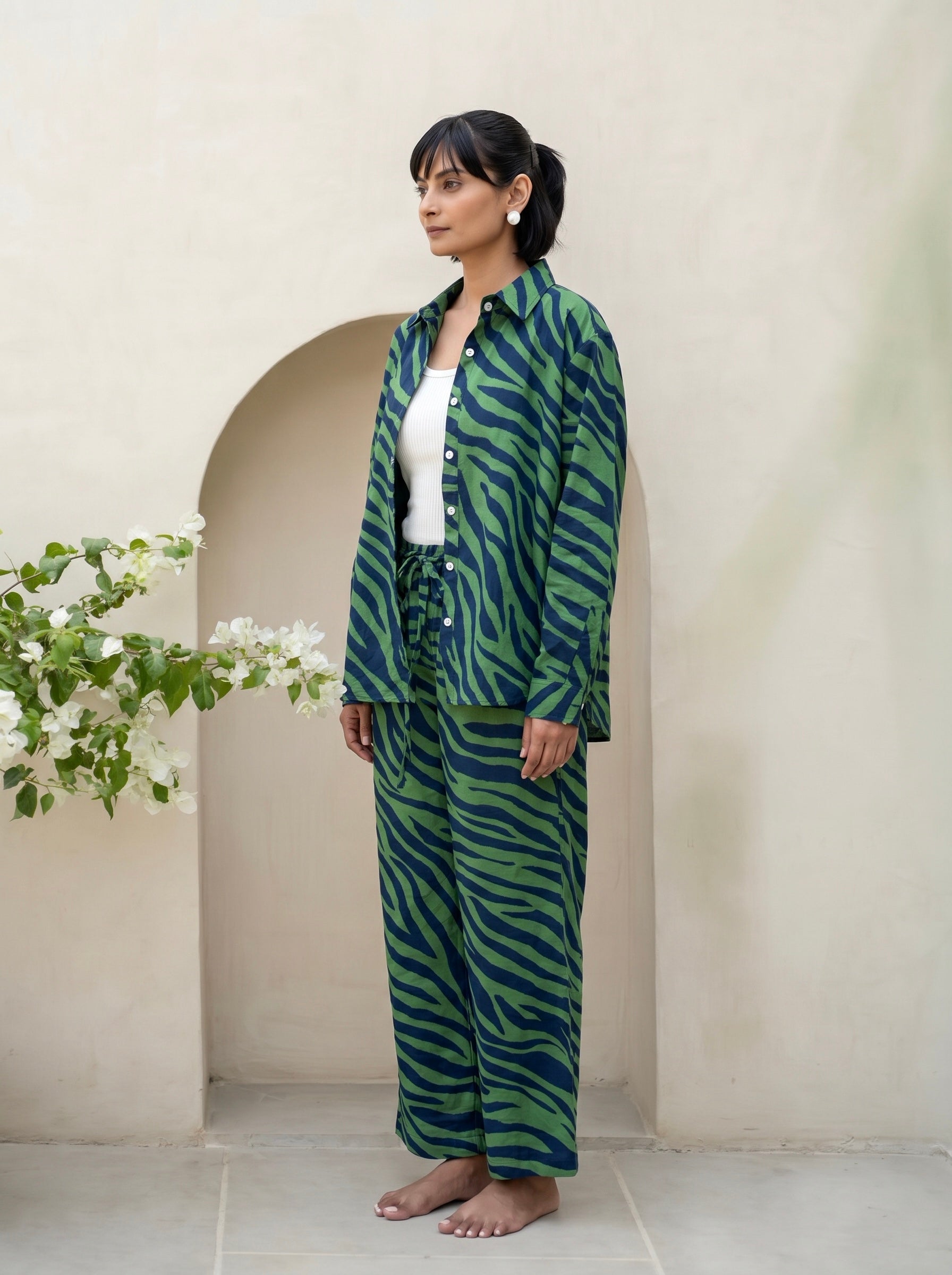 Emerald Zebra Print Co-Ord Set