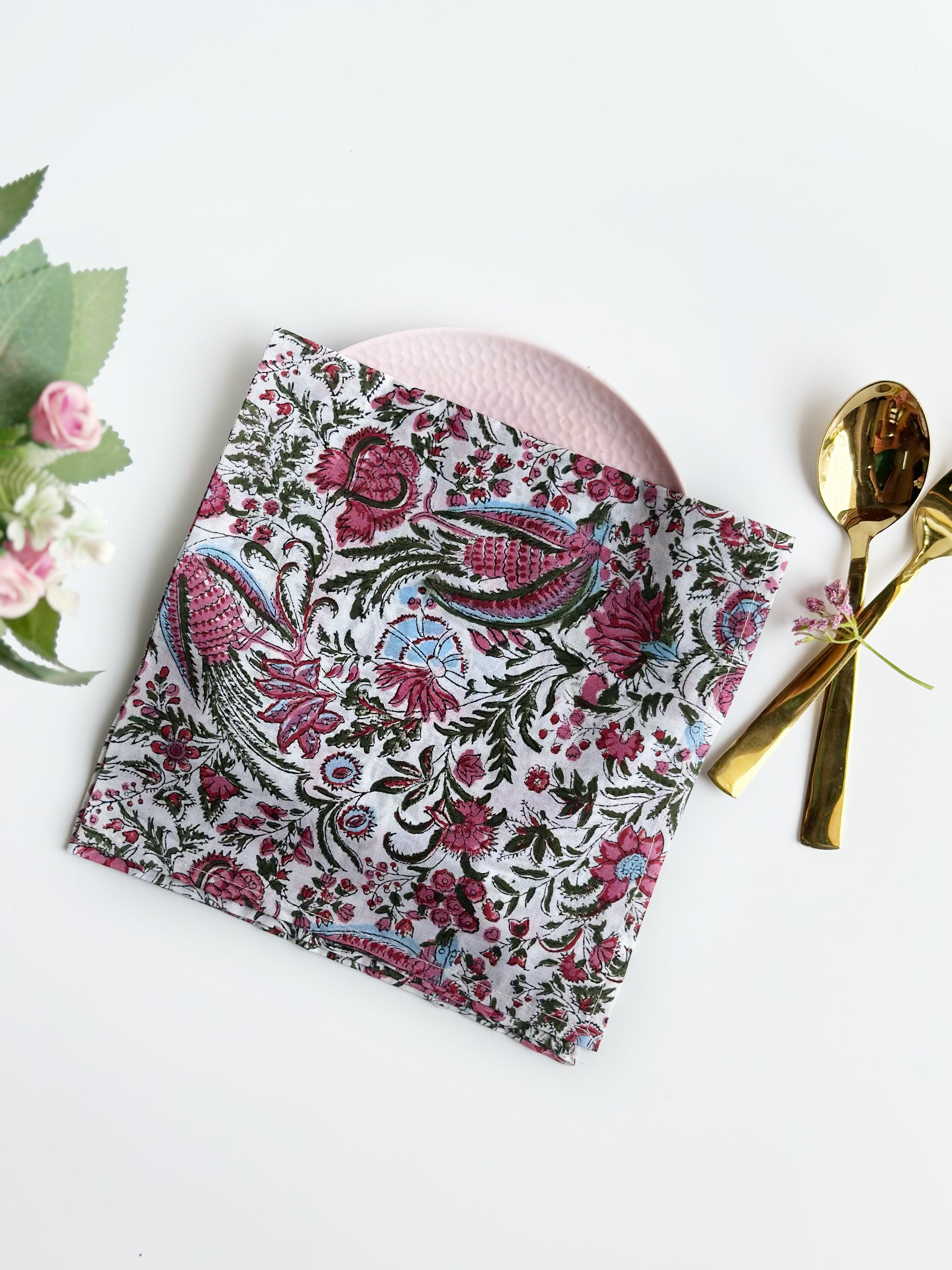 Vintage Blossom Cotton Napkin (Set of 6)