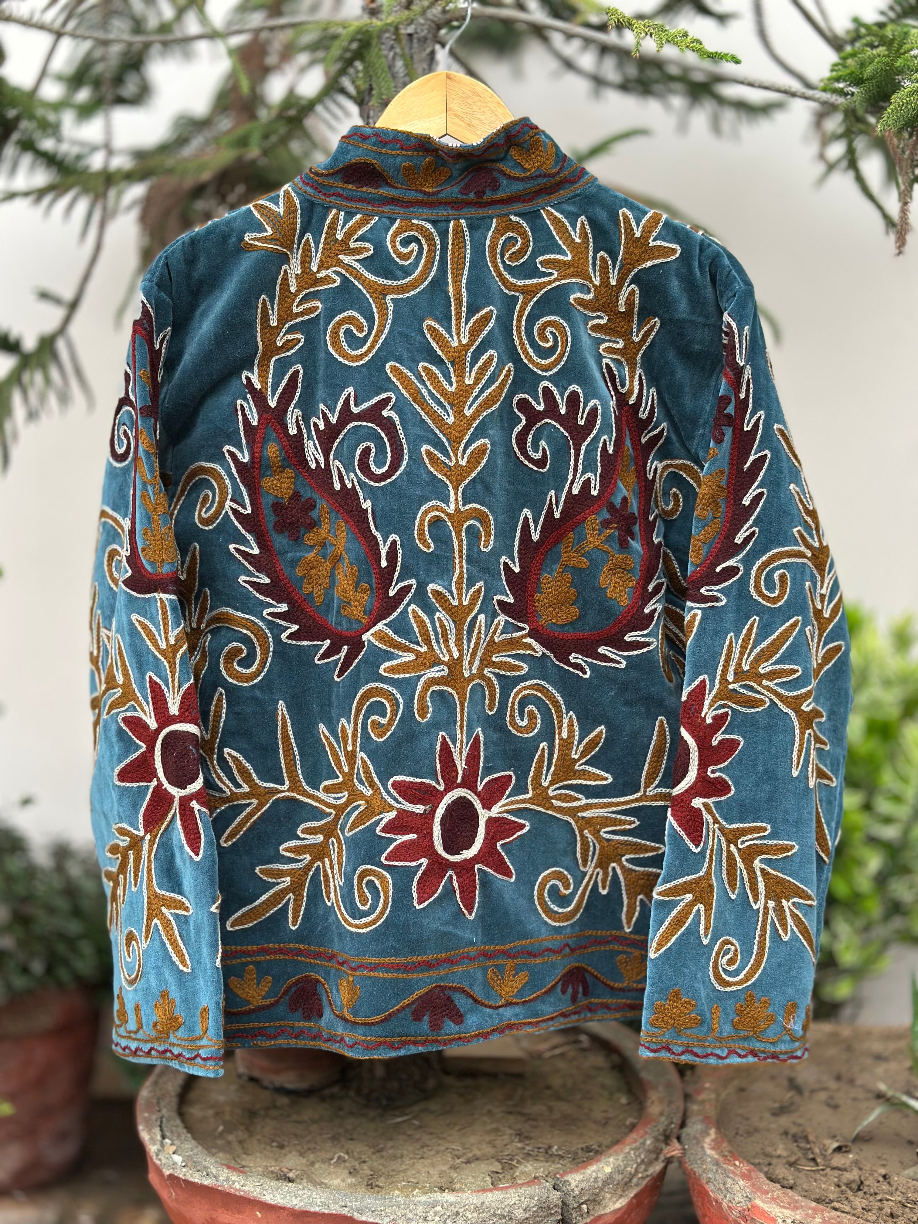Royal Paisley Suzani Velvet Jacket