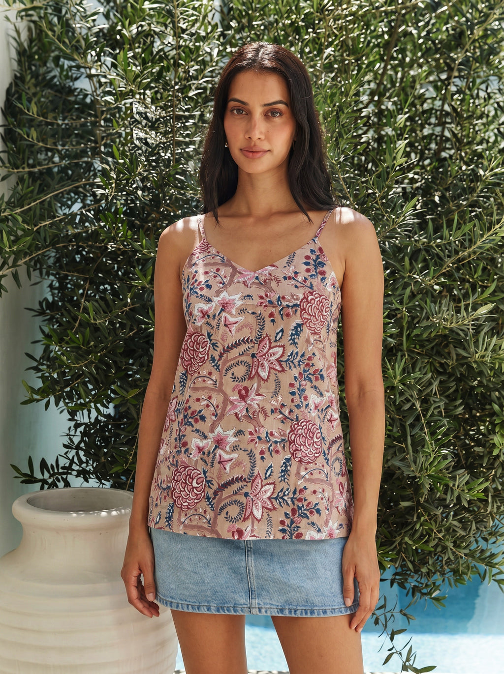 Blush Botanical Cami Top