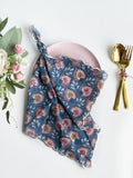 Blue Blossom Scalloped Napkin (set of 6)