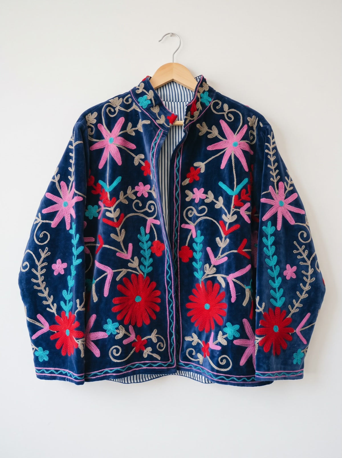 Crimson Meadow Suzani Velvet Jacket
