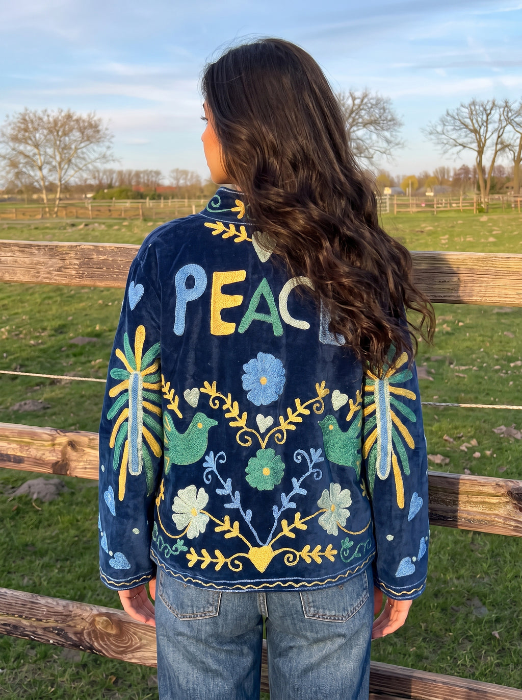 Royal Botanica Velvet Suzani Jacket