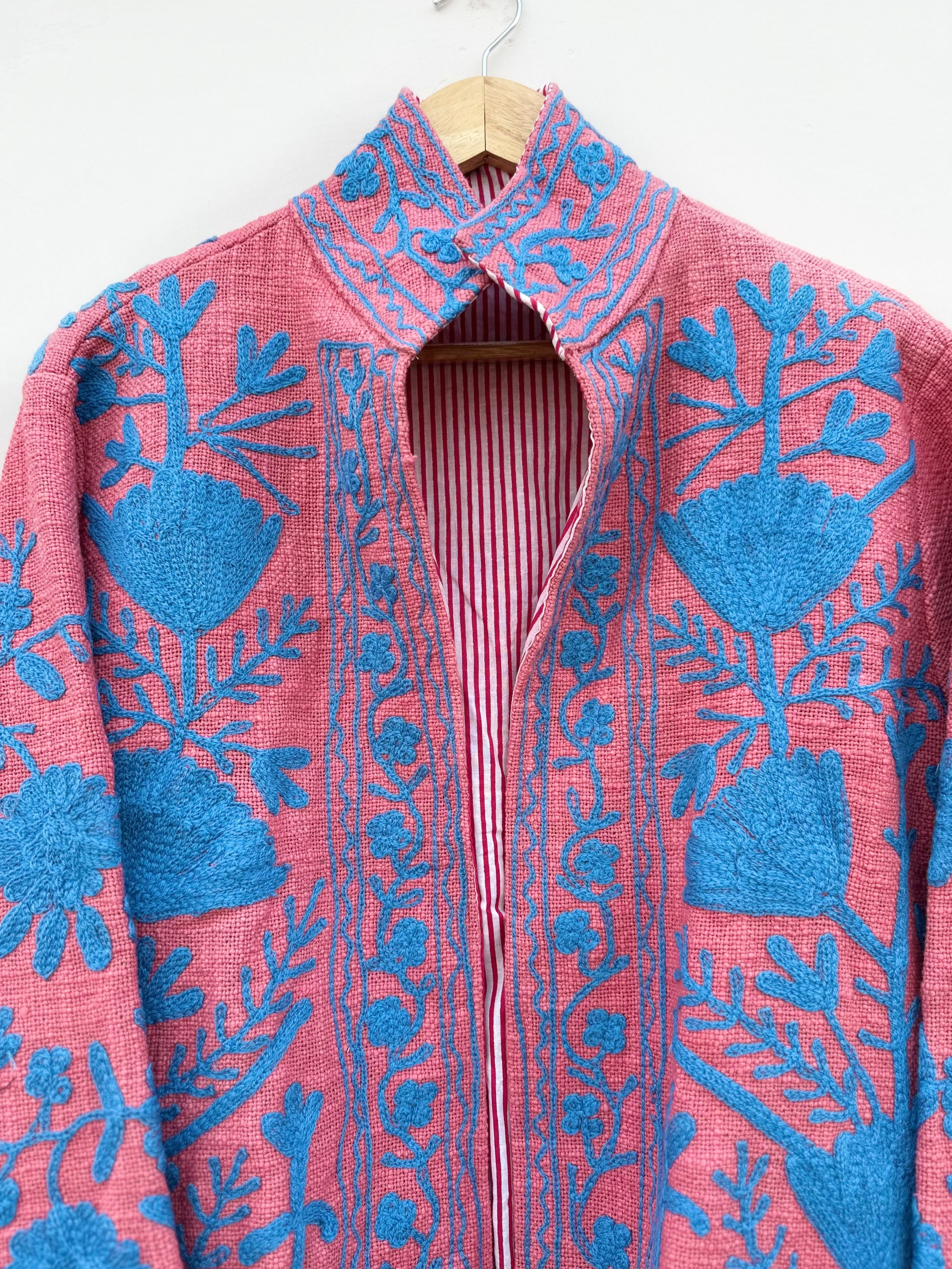 Rosé Bloom Cotton Tnt Suzani Jacket