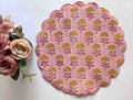 Blush Bloom Quilted Floral Placemats Set of 6