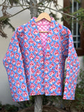 Bluebell Charm Reversible Quilted Jacket