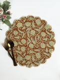 Rust Meadow Scalloped Placemat (set of 6)