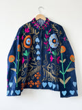 Indigo Garden Hearts Velvet Jacket