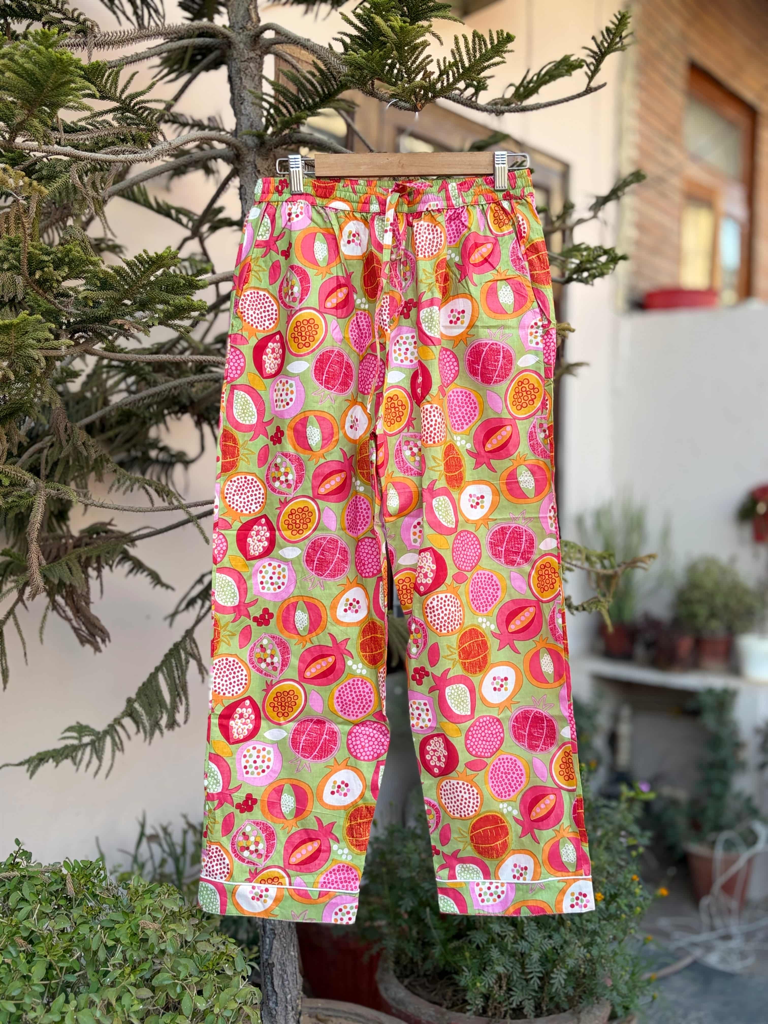 Pomegranate printed PJ Sets
