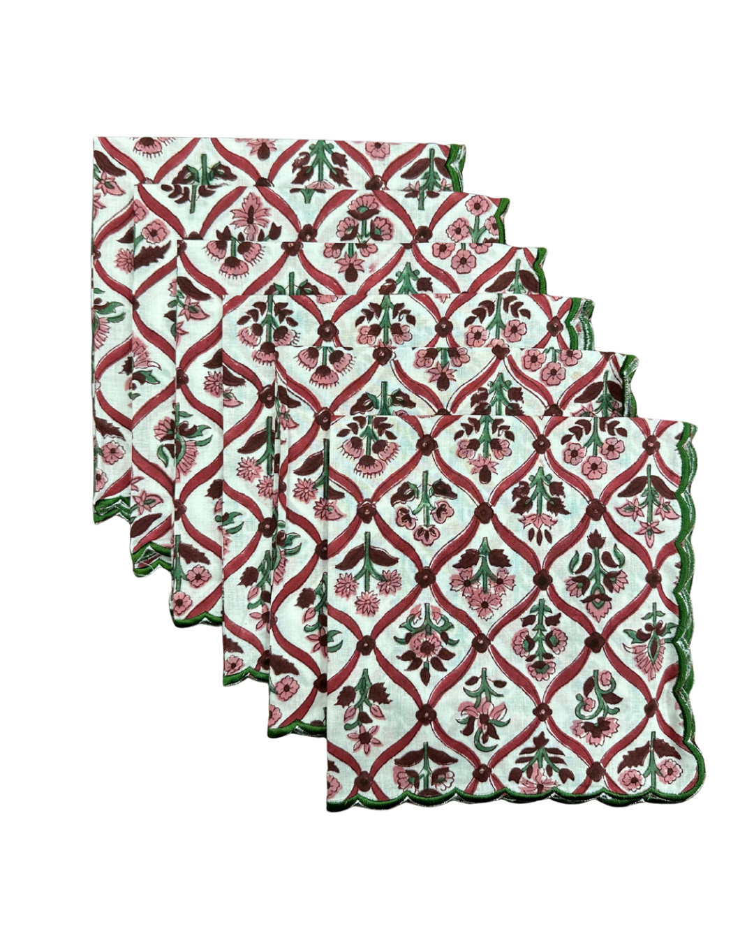 Ivory Lattice Garden Napkins