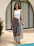 Midnight Lotus Cotton Sarong