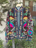 Grey Suzani Velvet Jacket